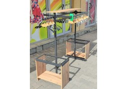 Стойка L1.0 H1.4 з полицею + бокові кронштейни